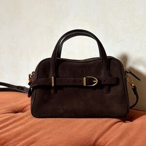 Madewell Dark Brown Mini Belted Crossbody Bag